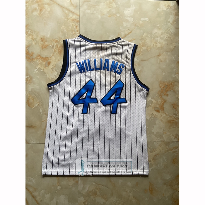 Camiseta Orlando Magic Brandon Williams NO 44 Mitchell & Ness 2009-10 Blanco